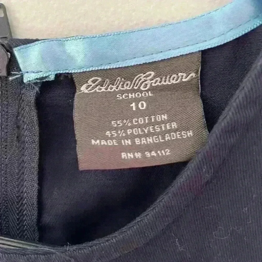 NWT Eddie Bauer School Pleated Jumper Dress, Size 10